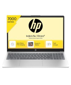 HP 15, AMD Ryzen 5 7520U, 16GB DDR5, 512GB SSD, (Win 11, Office 21, Silver, 1.59kg), Anti-Glare, Micro-Edge, 15.6-inch(39.6cm), FHD Laptop, AMD Radeon Graphics, 1080p FHD Camera, Backlit KB, fc0156AU