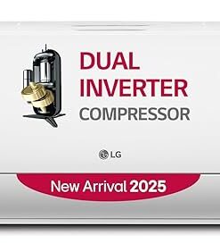 LG 1 Ton 5 Star AI Dual Inverter Split Ac (Copper, Super Convertible 6-In-1 Cooling, 4 Way Swing, HD Filter with Anti-Virus Protection, Faster Cooling & Energy Saving, TS-Q14YNZE, White)