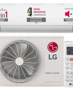 LG 1.5 Ton 5 Star DUAL Inverter Split AC (Copper, AI Convertible 6-in-1 Cooling, 4 Way, HD Filter with Anti-Virus Protection, Faster Cooling & Energy Saving, TS-Q19YNZE, White)