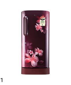 LG 215 L 4 Star Direct Cool Single Door Refrigerator(GL-D221ASPX.DSPZEBN, Scarlet Plumeria, Base Stand with Drawer,Smart Inverter Compressor)