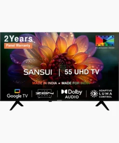 Sansui 140 cm (55 inches) 4K Ultra HD Certified Android LED TV JSW55ASUHD (Mystique Black)