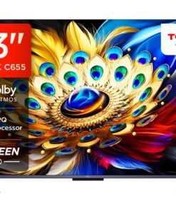 TCL 108 cm (43 inches) 4K Ultra HD Smart QLED Google TV 43C655 (Black)