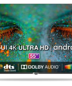 Sansui 140 cm (55 inches) 4K Ultra HD Certified Android LED TV JSW55ASUHD (Mystique Black)