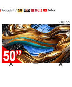 TCL 126 cm (50 inches) 4K Ultra HD Smart QLED Google 50P755PRO (Black)