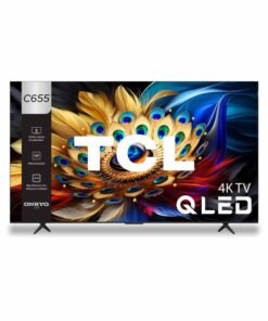 TCL 108 cm (43 inches) 4K Ultra HD Smart QLED Google TV 43C655 (Black)