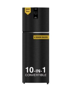 Whirlpool 327 L Frost Free Double Door 2 Star Convertible Refrigerator  with 10-in-1 Convertible Modes (Omega Black, IFPRO INV CNV 375 Omega Black(2s)-TL)