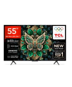 TCL C6K 139 cm (55 inch) Ultra HD (4K) Mini LED Smart Google TV with 512+ Local Dimming Zones | High HDR Brightness | 144 Hz Native Refresh Rate | Dolby Vision IQ | 40 W ONKYO 2.1 CH Hi-Fi System, IMAX Enhanced (55C6K)