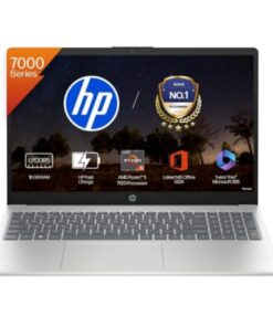 HP 15s AMD Ryzen 5 Quad Core 7520U - (16 GB/512 GB SSD/Windows 11 Home) 15-fc0030AU | 15-fc0690AU Thin and Light Laptop (15.6 Inch, Natural Silver, 1.75 Kg, With MS Office)