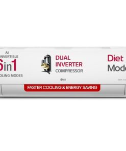 LG 1.5 Ton 3 Star DUAL Inverter Split AC (Copper, AI Convertible 6-in-1, VIRAAT Mode, Diet Mode+, Faster Cooling & Energy Saving, HD Filter with Anti-Virus Protection, US-Q18JNXE, White)